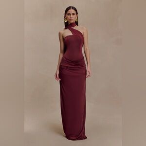 Meshki Burgundy Maxi Dress